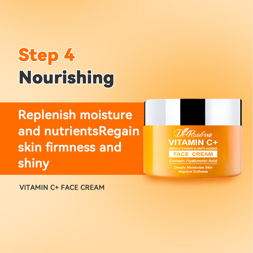 Dr. Roseva Vitamin C Anti-Aging Skincare Set (5-Piece)