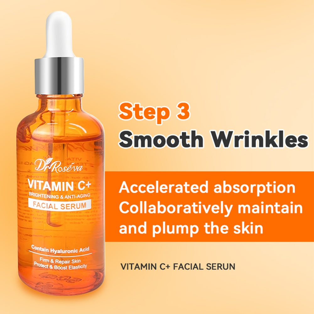 Dr. Roseva Vitamin C Anti-Aging Skincare Set (5-Piece)
