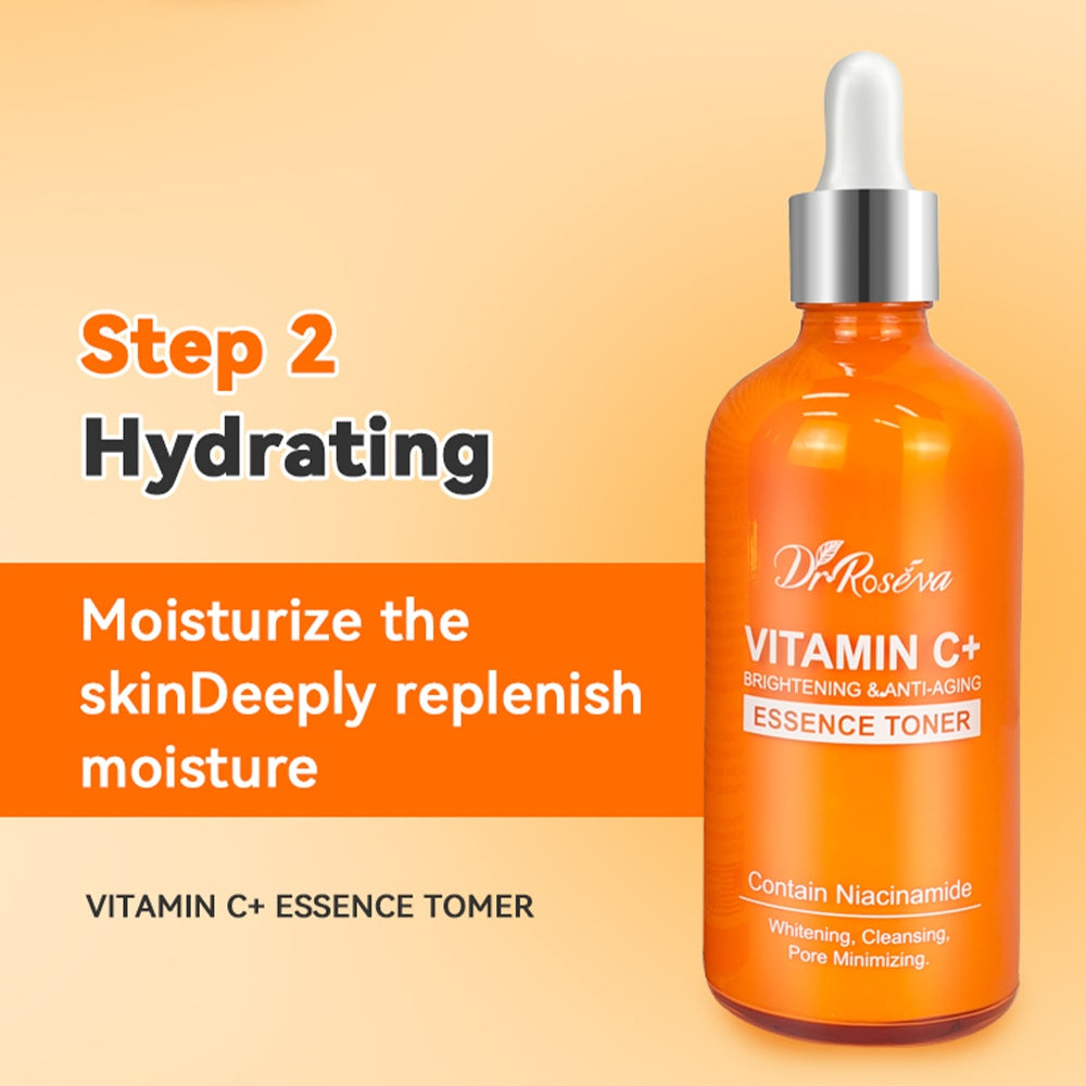 Dr. Roseva Vitamin C Anti-Aging Skincare Set (5-Piece)